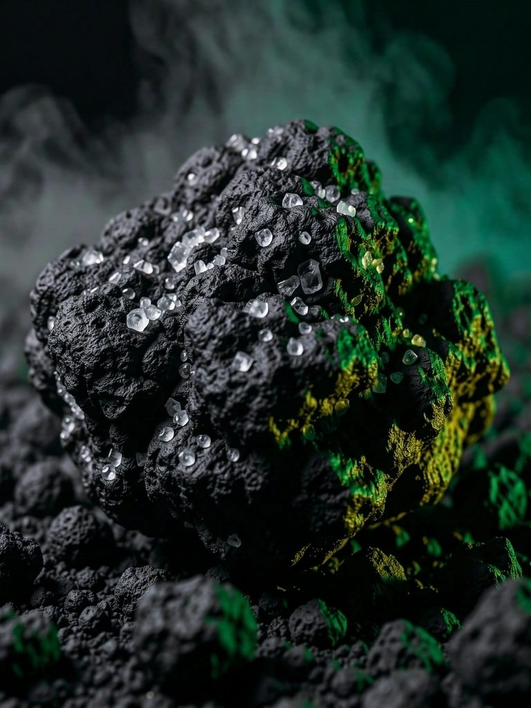 Volcanic mineral texture